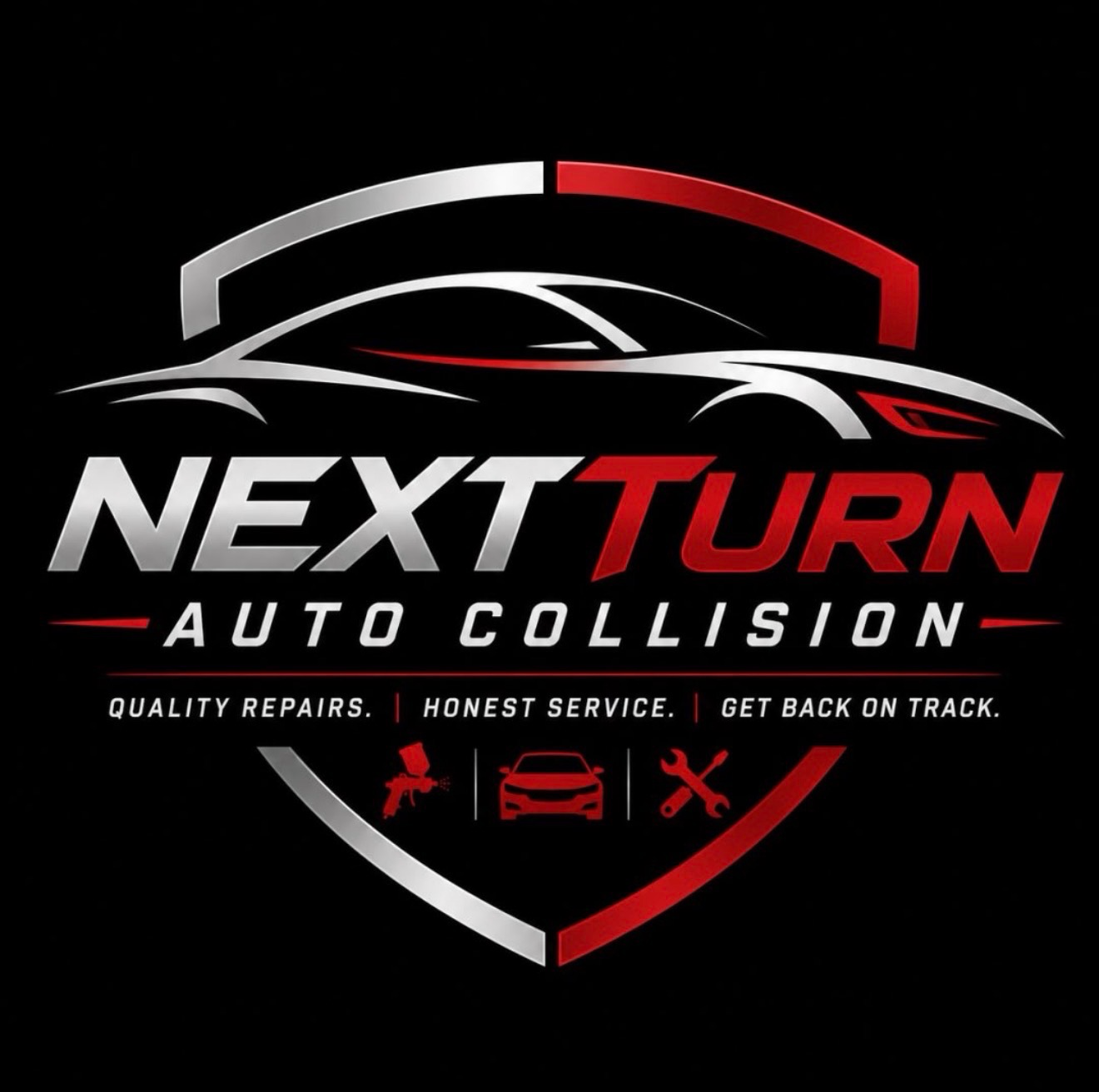 Next Turn Auto Collision logo