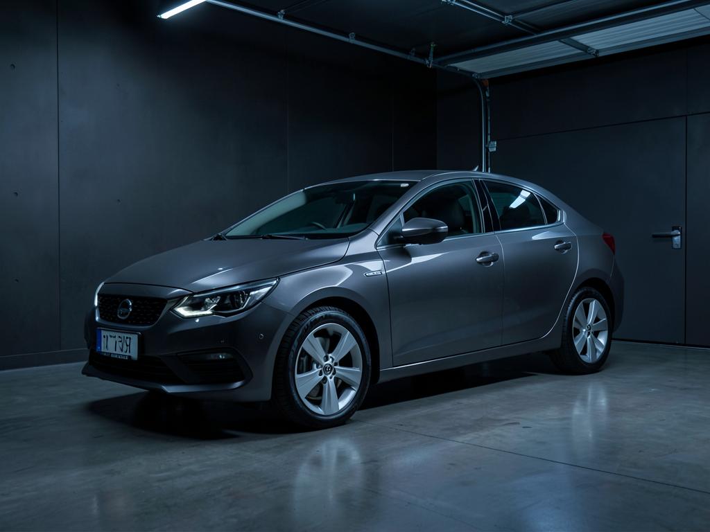 Dark gray sedan in the rental fleet